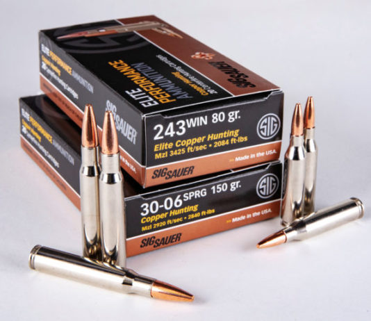 Sig Sauer Elite Hunting, nuovi calibri per la munizione da caccia munizione da caccia sig sauer elite hunting .243 Winchester e 30-06 Springfield