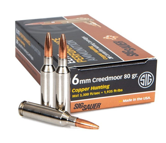 Le Sig Sauer Elite Copper Hunting ora anche per il calibro 6 mm Creedmoor Le Sig Sauer Elite Copper ora anche per il calibro 6 mm Creedmoor