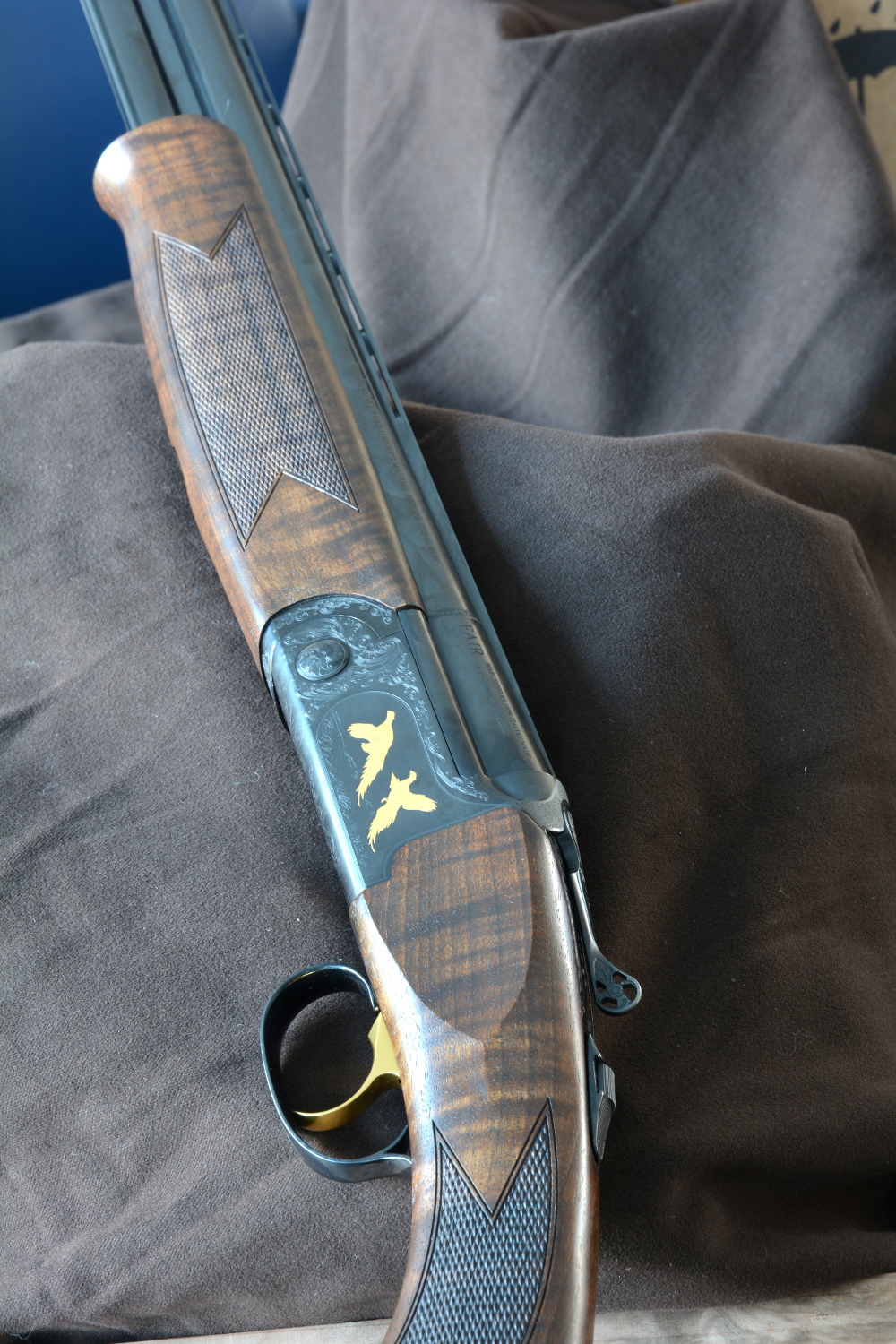 vista d'insieme del fucile sovrapposto da caccia fair slx 600 de luxe black