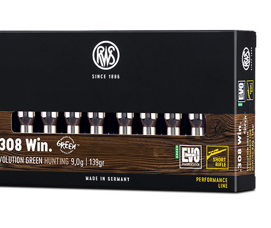 RWS Evolution Green, ancora un passo avanti rws_308win_ShortRifle_EvoGreen_9,0g_2411783_box with cartridge copia