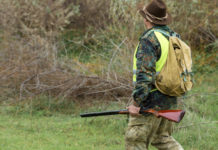 Calendario venatorio dell’Emilia Romagna, Arcicaccia: “In linea con 2019/2020” Calendario venatorio dell’Emilia Romagna: cacciatore con gilet alta visibilità, zaino sulle spalle e fucile nella mano sinistra