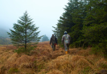 Caccia in zona arancione, la posizione del Friuli Venezia Giulia caccia in zona arancione: due cacciatori di spalle