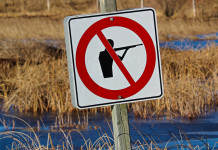 Sospesa la caccia in Lombardia Sospesa la caccia in Lombardia: cartello con divieto di caccia