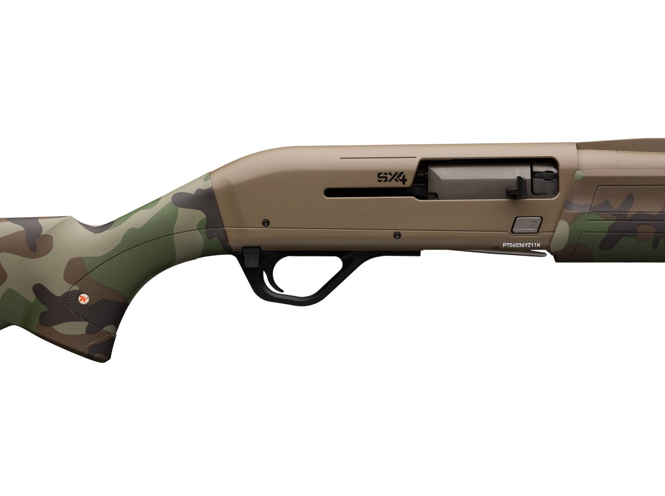 dettaglio dell'azione del fucile semiautomatico Winchester Super X4 Hybrid Hunter Woodland