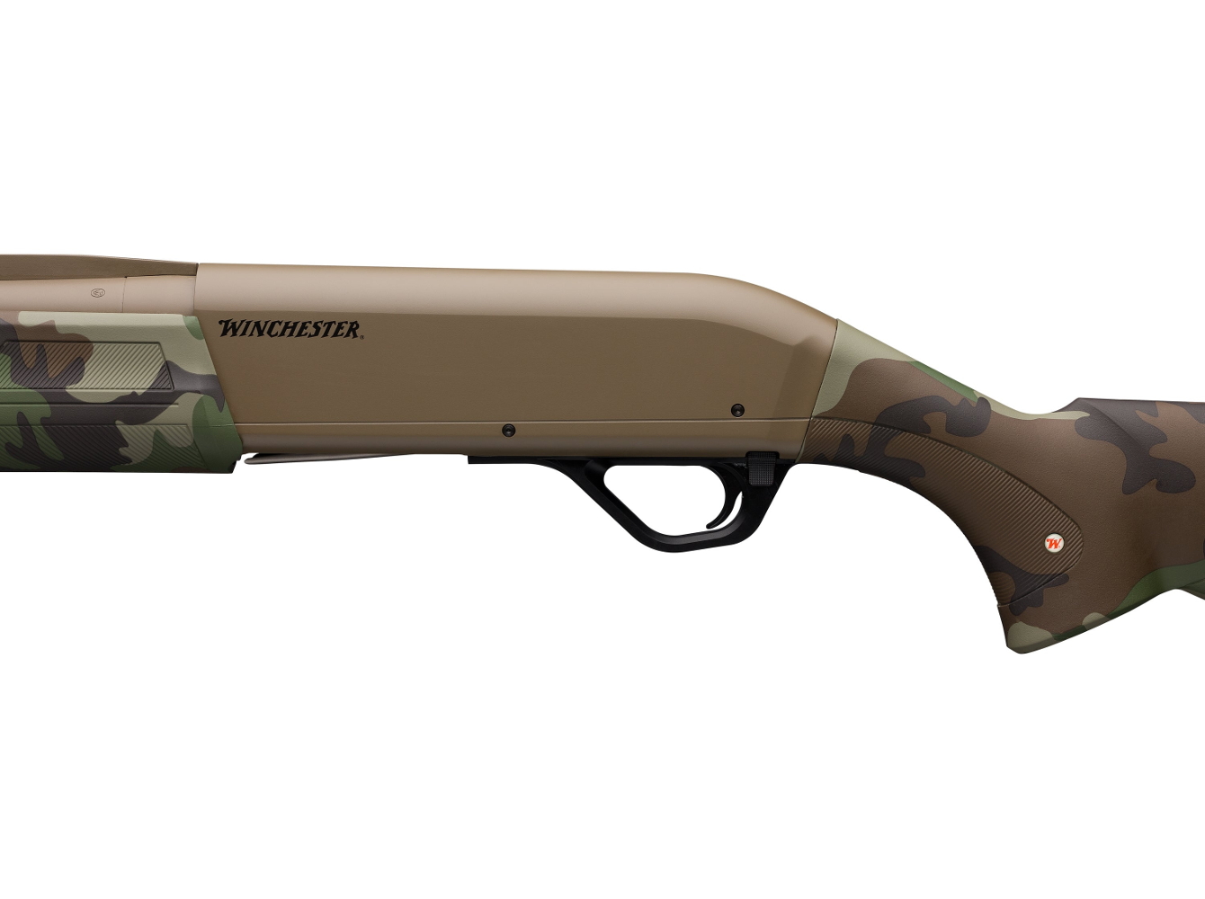 finitura flat dark earth cerakote del fucile Winchester Super X4 Hybrid Hunter Woodland