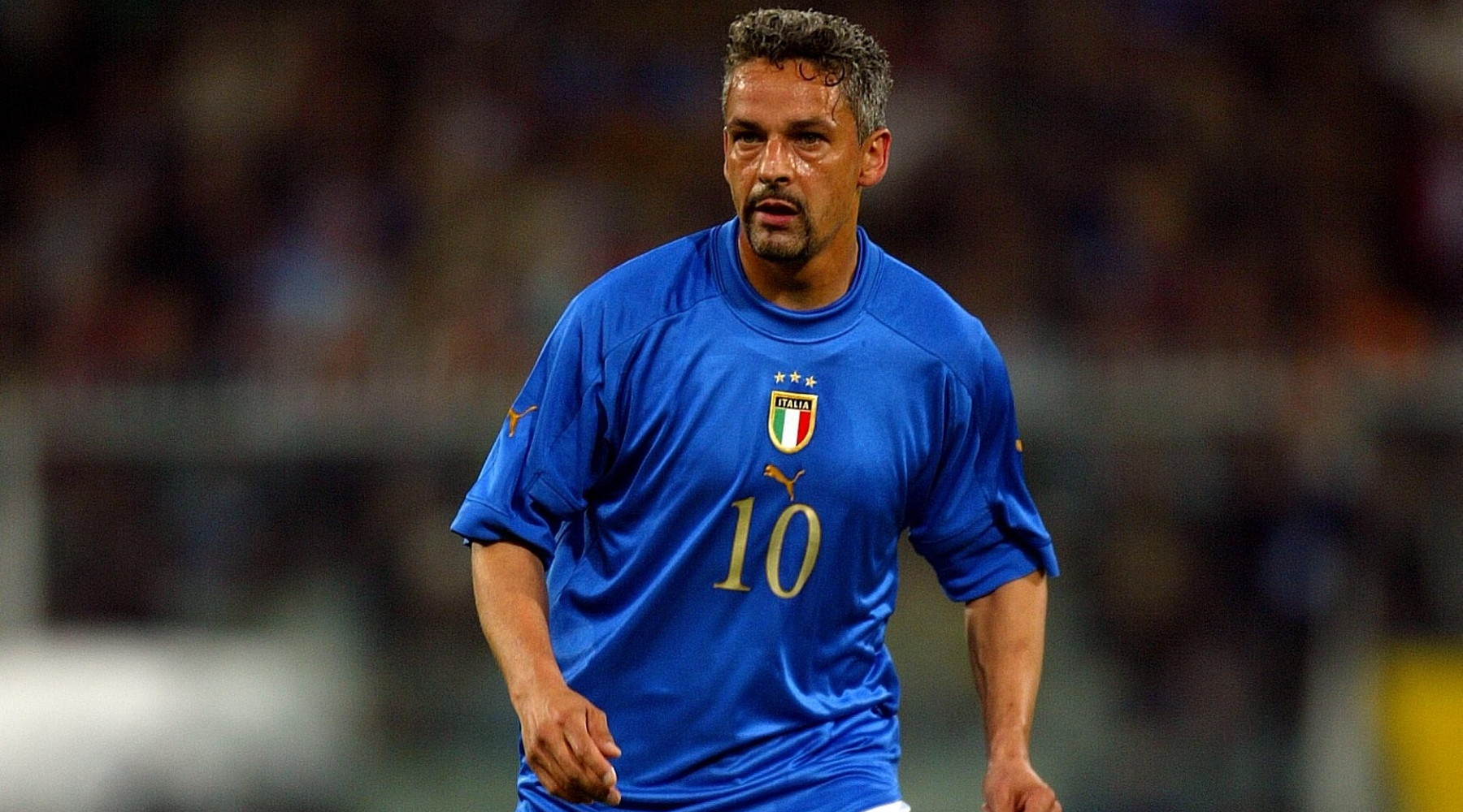 Animalisti contro Roberto Baggio: Roberto Baggio con la maglia numero 10 dell'Italia