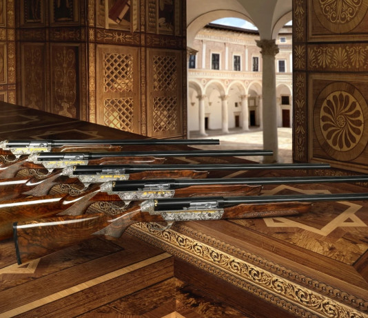 Benelli Magnifico Set of five, cinque fucili semiautomatici da collezione Benelli Magnifico Set of five, cinque fucili semiautomatici da collezione