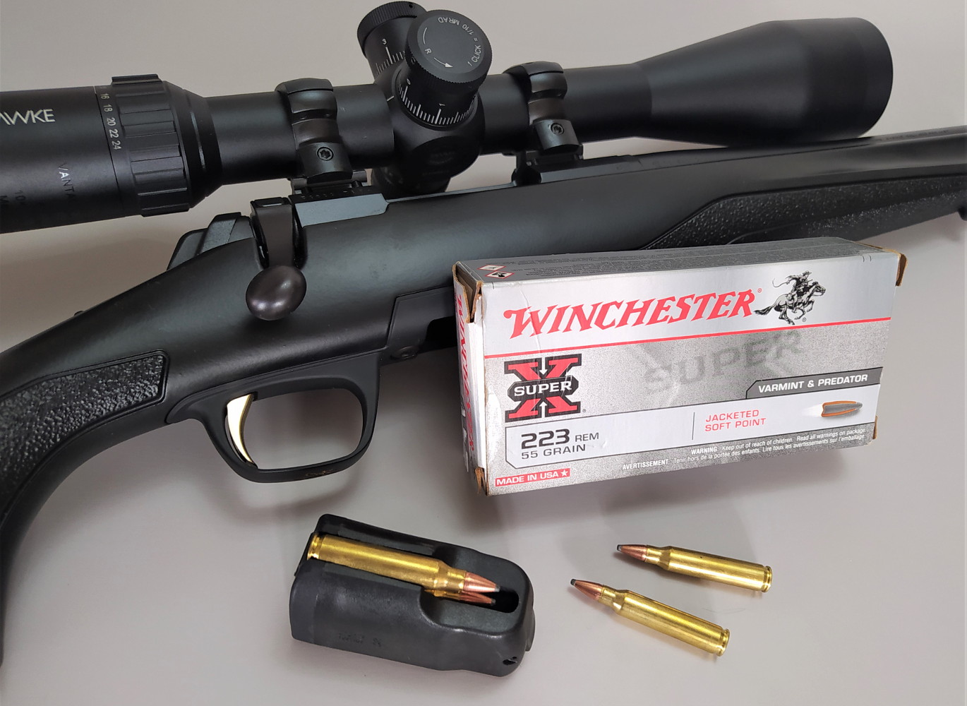 Winchester Super-X calibro .223 Remington il test