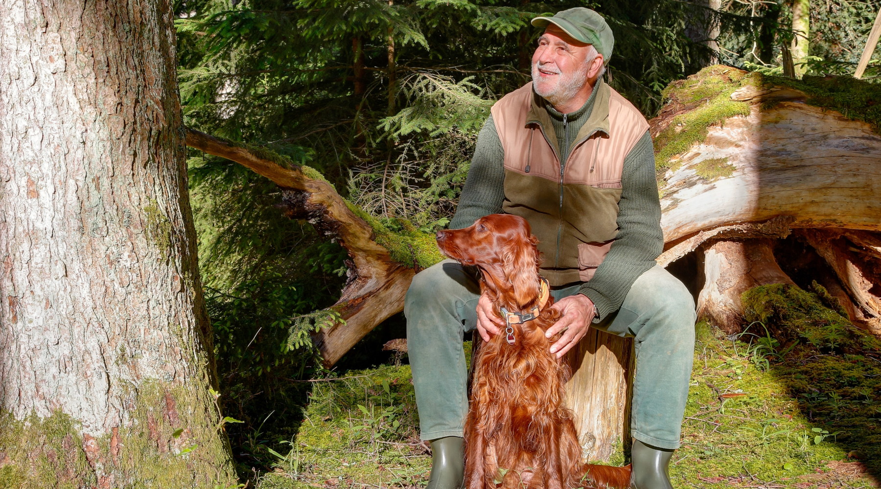 Tutela degli animali e della biodiversità, ruolo dei cacciatori: il commento della Fondazione Una Tutela degli animali e della biodiversità, ruolo dei cacciatori: il commento della Fondazione Una - cacciatore anziano con setter irlandese