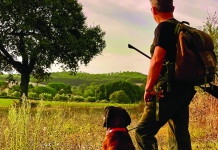 Caccia Magazine luglio 2025 in edicola e online Caccia Magazine luglio 2025 in edicola e online: cacciatore con cane da traccia per il recupero degli ungulati feriti