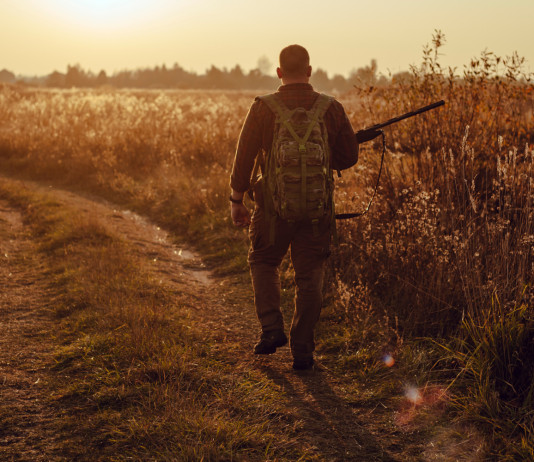 5 Stelle propongono di alzare l’età minima per la licenza di caccia (e di ridurne la validità geografica) 5 Stelle propongono di alzare l’età minima la licenza di caccia (e di ridurne la validità geografica) - cacciatore di spalle