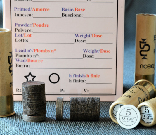 Ricarica di munizioni calibro 20 con bossolo in cartone e 24 grammi di piombo 5: test Ricarica munizioni calibro 20 con bossolo in cartone e 24 grammi di piombo 5 test