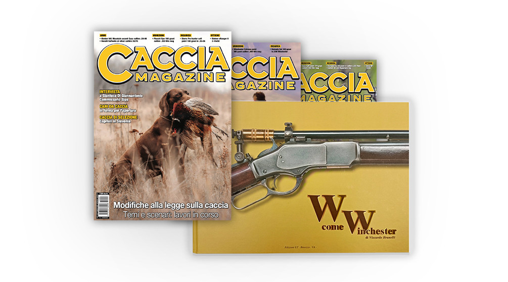 Promozione sul pacchetto abbonamento a Caccia Magazine + W come Winchester Promozione sul pacchetto abbonamento a Caccia Magazine + W come Winchester