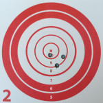 rosata ottenuta con munizioni ricaricate con palla hornady cx 165 grani calibro 308 winchester