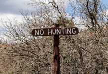 Per l’Enpa è «incomprensibile» accelerare sulla riforma della legge sulla caccia Per l’Enpa è «incomprensibile» accelerare sulla riforma della legge sulla caccia - cartello no hunting