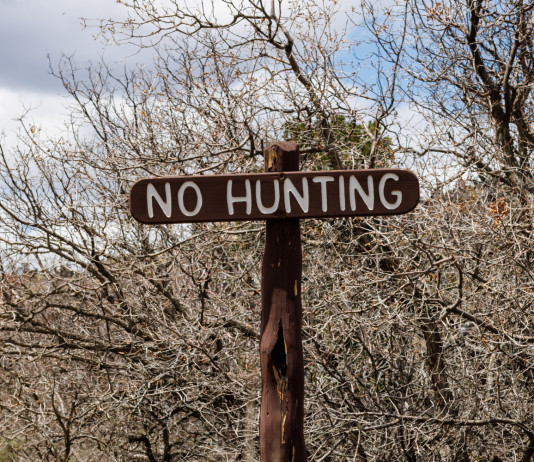 Per l’Enpa è «incomprensibile» accelerare sulla riforma della legge sulla caccia Per l’Enpa è «incomprensibile» accelerare sulla riforma della legge sulla caccia - cartello no hunting